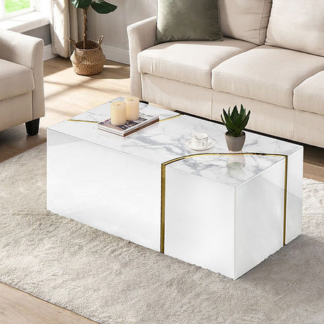 Stone White Coffee Table by New Era Innovations at Eve Furniture