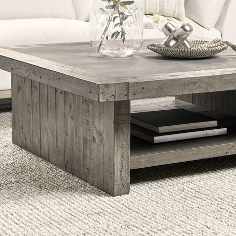 Stonebridge Coffee Table - Distressed Gray/Weathered Cement by Classic Home at Eve Furniture