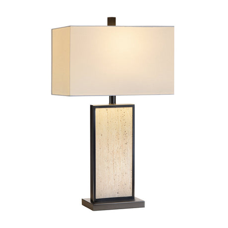 Stonehurst Beige/Bronze Table Lamp by Crestview at Eve Furniture