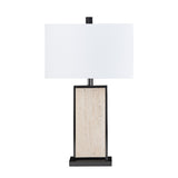 Stonehurst Beige/Bronze Table Lamp by Crestview at Eve Furniture