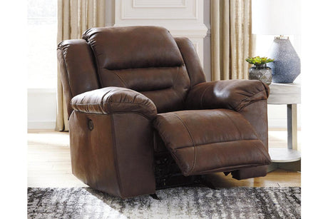 Stoneland Chocolate Power Recliner by Ashley at Eve Furniture