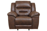 Stoneland Chocolate Power Recliner by Ashley at Eve Furniture