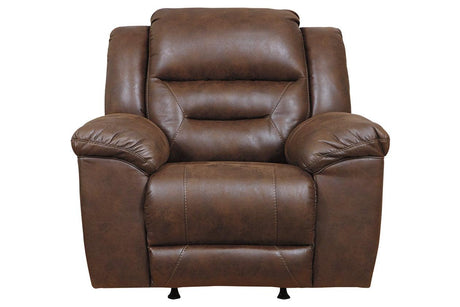 Stoneland Chocolate Power Recliner by Ashley at Eve Furniture