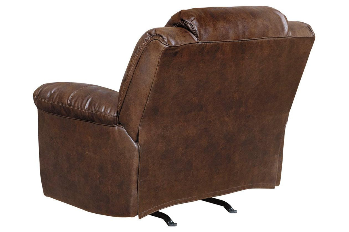 Stoneland Chocolate Power Recliner by Ashley at Eve Furniture