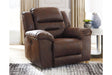 Stoneland Chocolate Power Recliner by Ashley at Eve Furniture