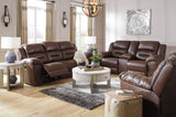 Stoneland Chocolate Power Reclining Living Room Set by Ashley at Eve Furniture