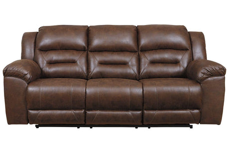 Stoneland Chocolate Power Reclining Sofa by Ashley at Eve Furniture