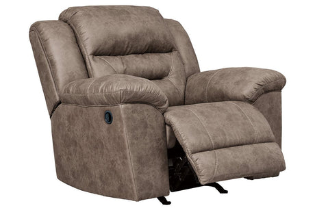Stoneland Fossil Manual Recliner by Ashley at Eve Furniture