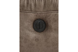 Stoneland Fossil Manual Reclining Sofa by Ashley at Eve Furniture