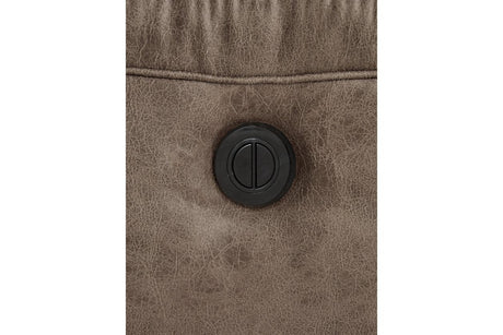 Stoneland Fossil Manual Reclining Sofa by Ashley at Eve Furniture