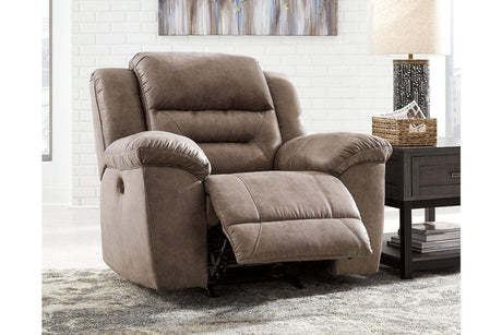 Stoneland Fossil Power Recliner by Ashley at Eve Furniture
