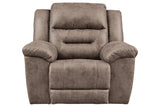 Stoneland Fossil Power Recliner by Ashley at Eve Furniture