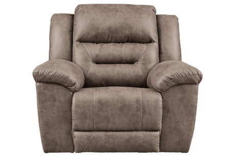 Stoneland Fossil Power Recliner by Ashley at Eve Furniture