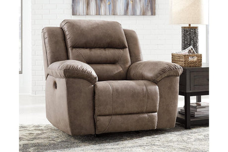 Stoneland Fossil Power Recliner by Ashley at Eve Furniture