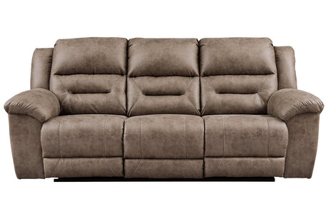Stoneland Fossil Power Reclining Sofa by Ashley at Eve Furniture