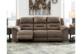 Stoneland Fossil Power Reclining Sofa by Ashley at Eve Furniture