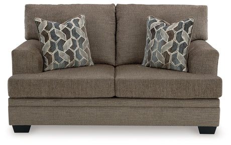 Stonemeade Nutmeg Loveseat by Ashley at Eve Furniture