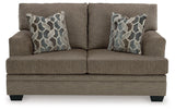 Stonemeade Nutmeg Loveseat by Ashley at Eve Furniture