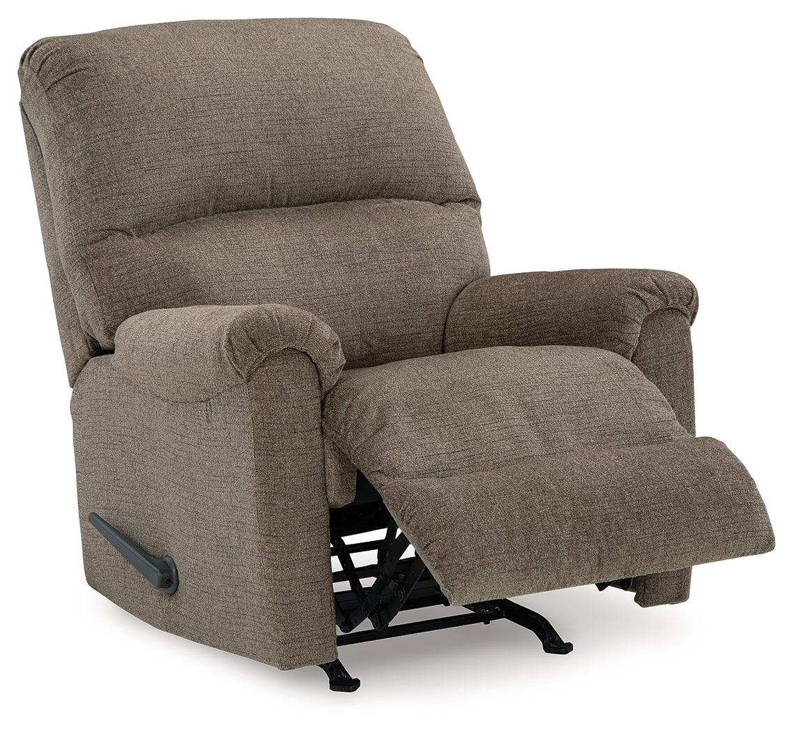 Stonemeade Nutmeg Manual Rocker Recliner by Ashley at Eve Furniture