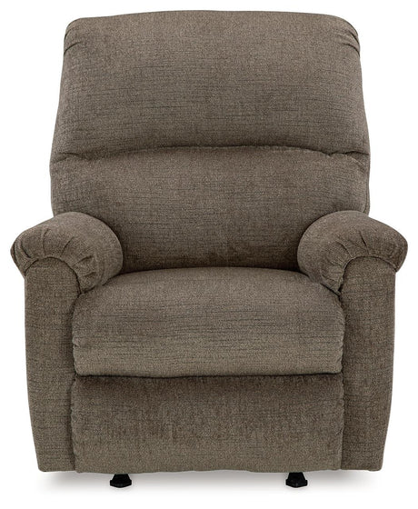 Stonemeade Nutmeg Manual Rocker Recliner by Ashley at Eve Furniture