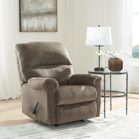 Stonemeade Nutmeg Manual Rocker Recliner by Ashley at Eve Furniture