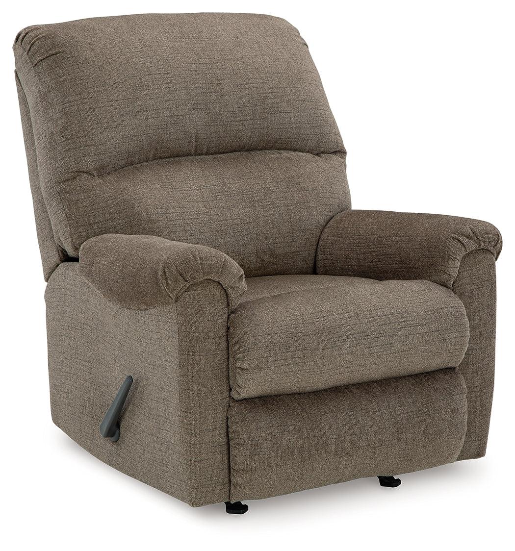 Stonemeade Nutmeg Manual Rocker Recliner by Ashley at Eve Furniture