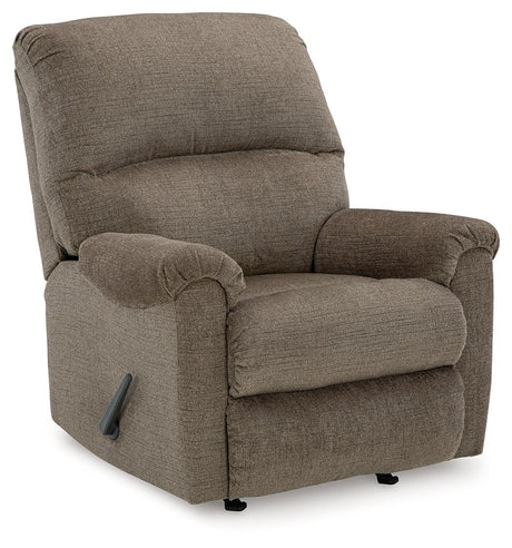 Stonemeade Nutmeg Manual Rocker Recliner by Ashley at Eve Furniture