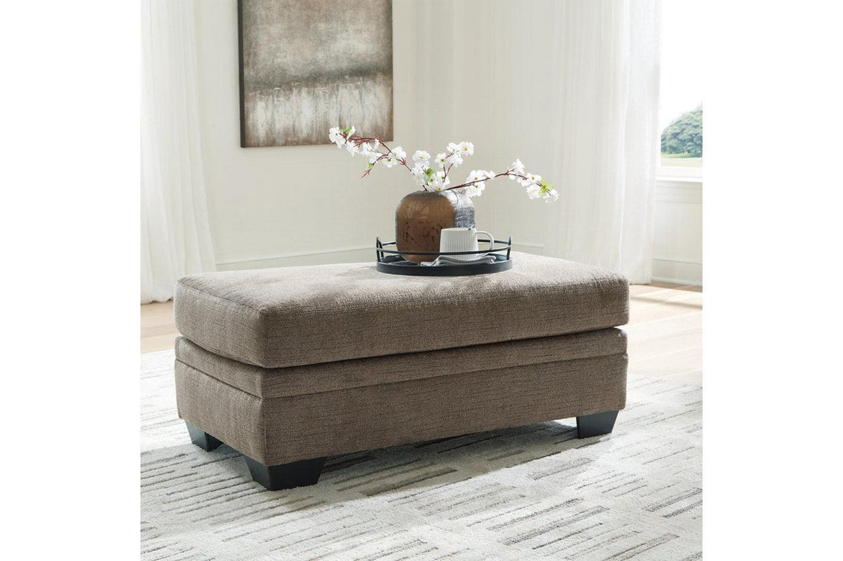 Stonemeade Nutmeg Oversized Chair and Ottoman by Ashley at Eve Furniture
