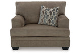 Stonemeade Nutmeg Oversized Chair and Ottoman by Ashley at Eve Furniture