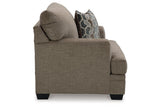 Stonemeade Nutmeg Oversized Chair and Ottoman by Ashley at Eve Furniture