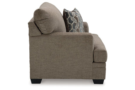 Stonemeade Nutmeg Oversized Chair and Ottoman by Ashley at Eve Furniture