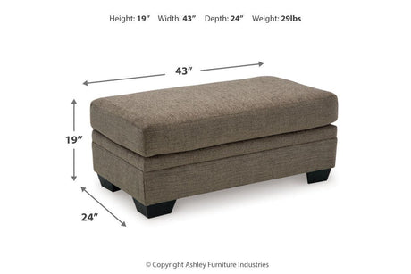 Stonemeade Nutmeg Oversized Chair and Ottoman by Ashley at Eve Furniture
