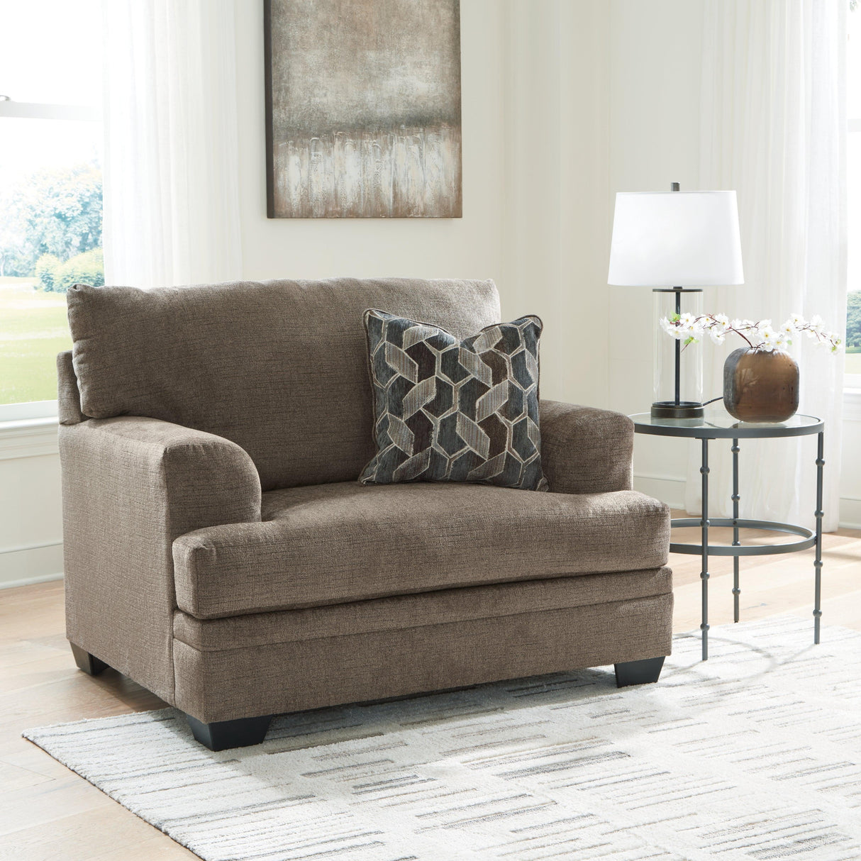 Stonemeade Nutmeg Oversized Chair by Ashley at Eve Furniture