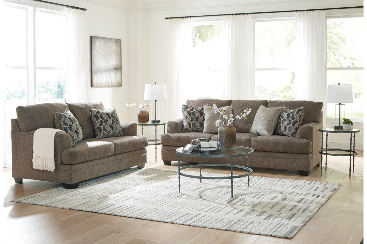 Stonemeade Nutmeg Sofa and Loveseat by Ashley at Eve Furniture