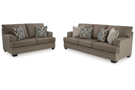 Stonemeade Nutmeg Sofa and Loveseat by Ashley at Eve Furniture
