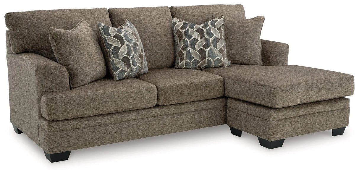 Stonemeade Nutmeg Sofa Chaise by Ashley at Eve Furniture