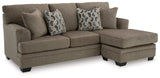 Stonemeade Nutmeg Sofa Chaise by Ashley at Eve Furniture
