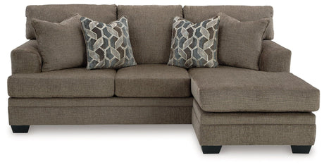 Stonemeade Nutmeg Sofa Chaise by Ashley at Eve Furniture