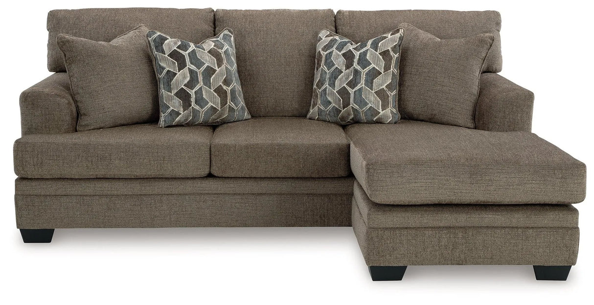 Stonemeade Nutmeg Sofa Chaise by Ashley at Eve Furniture