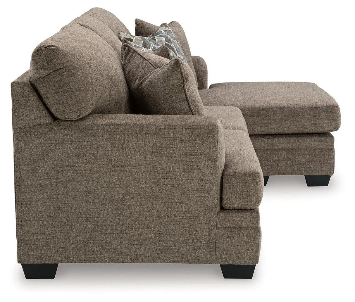 Stonemeade Nutmeg Sofa Chaise by Ashley at Eve Furniture