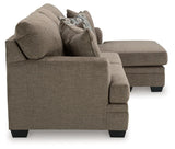 Stonemeade Nutmeg Sofa Chaise by Ashley at Eve Furniture