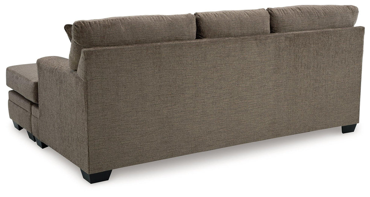 Stonemeade Nutmeg Sofa Chaise by Ashley at Eve Furniture