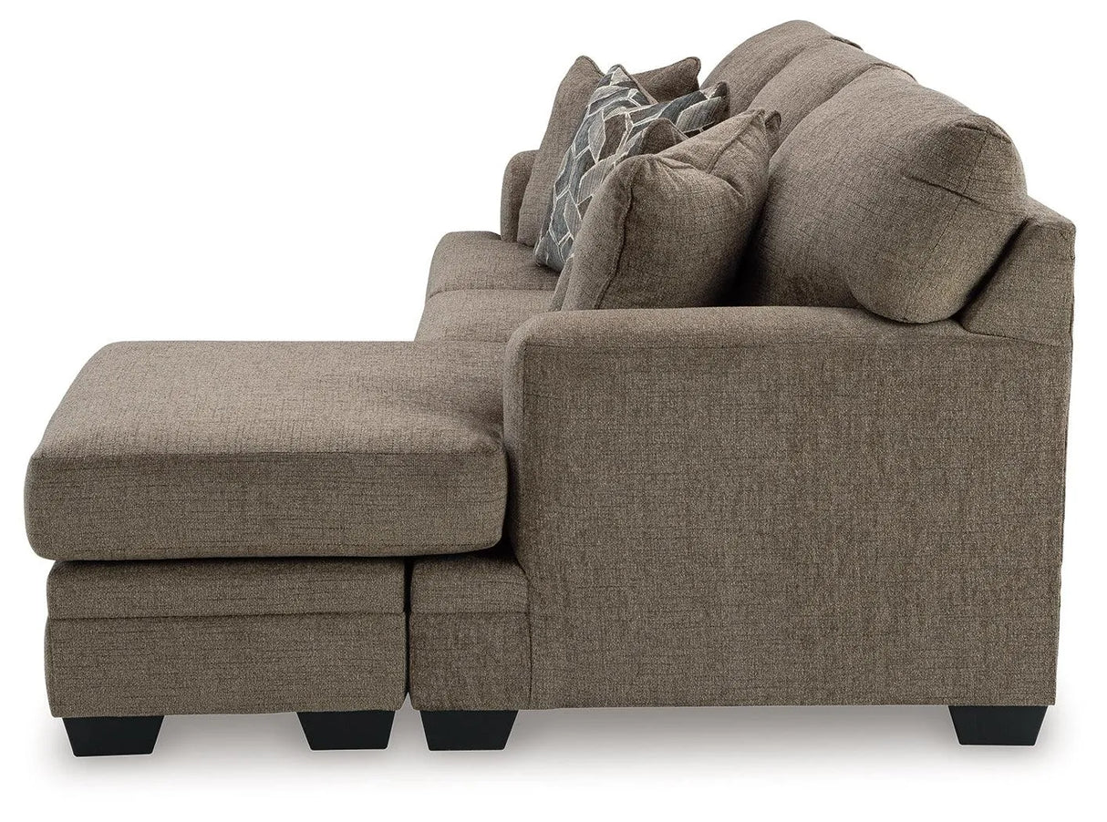 Stonemeade Nutmeg Sofa Chaise by Ashley at Eve Furniture
