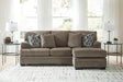Stonemeade Nutmeg Sofa Chaise by Ashley at Eve Furniture