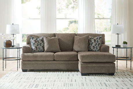 Stonemeade Nutmeg Sofa Chaise by Ashley at Eve Furniture