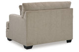 Stonemeade Taupe Oversized Chair and Ottoman by Ashley at Eve Furniture
