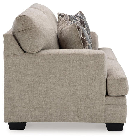 Stonemeade Taupe Loveseat by Ashley at Eve Furniture