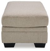Stonemeade Taupe Ottoman by Ashley at Eve Furniture