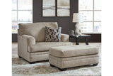 Stonemeade Taupe Oversized Chair and Ottoman by Ashley at Eve Furniture