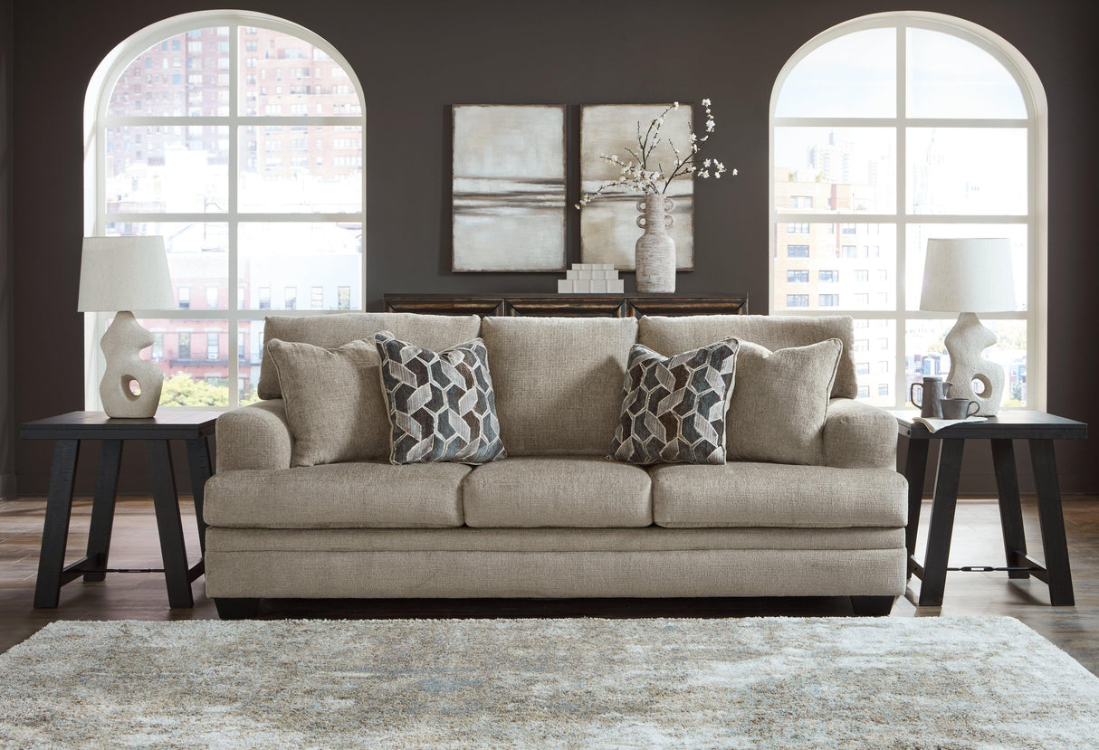Stonemeade Taupe Queen Sofa Sleeper by Ashley at Eve Furniture